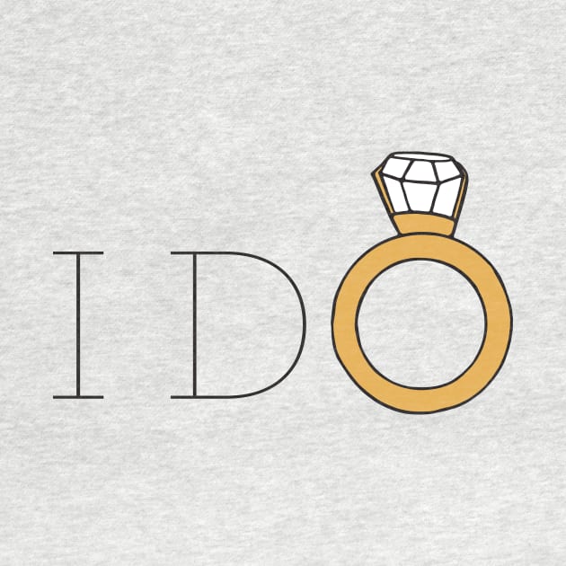 I Do Wedding Ring Sticker by murialbezanson